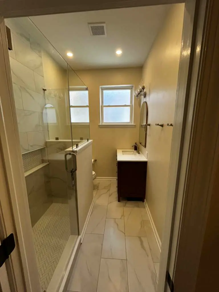 Bathroom remodeling project